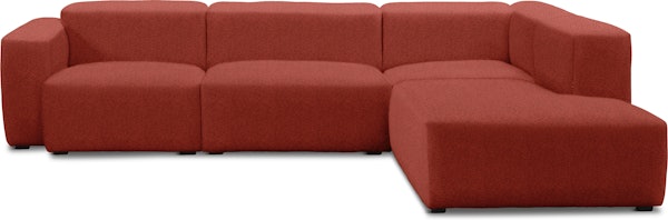 Mags Soft Low Sectional with Extended Chaise - Right